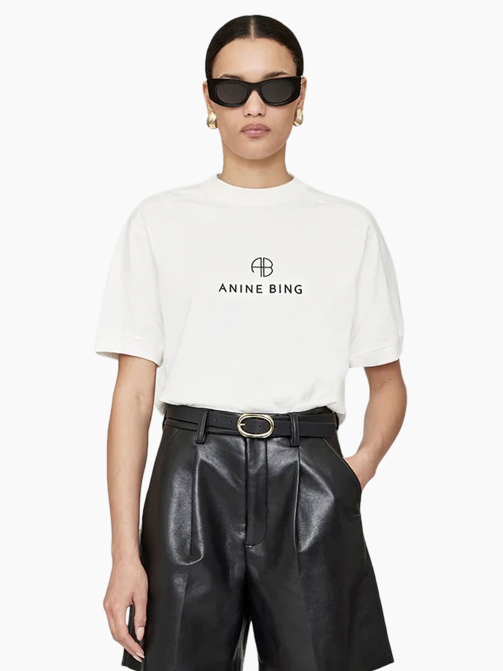 Anine Bing Jaylin Monogram T-Shirt